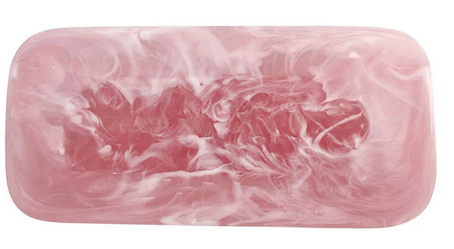 Classic Rectangle Platter Pink Swirl