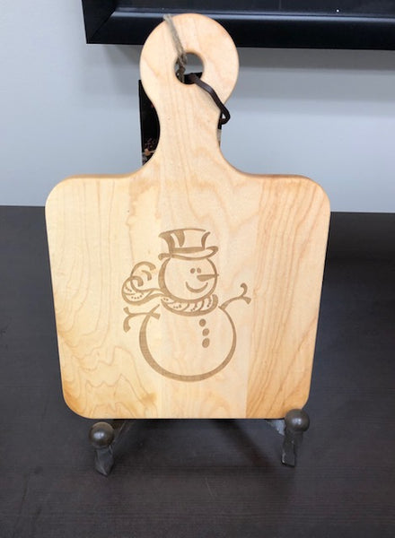 Artisan Maple Board 12"x8" Snowman