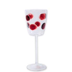 Drop Wine Glass Red