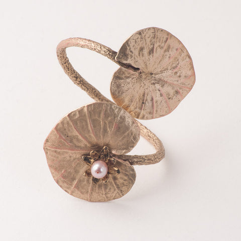 Napkin Ring Water Lily Set/4