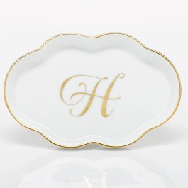 Coaster with Monogram "H"