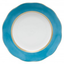 Silk Ribbon Service Plate Turquoise