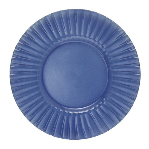 Burano Glass Charger Blue