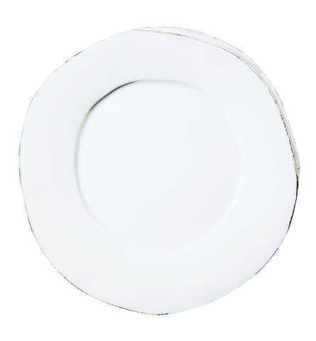 Lastra White Dinner Plate American