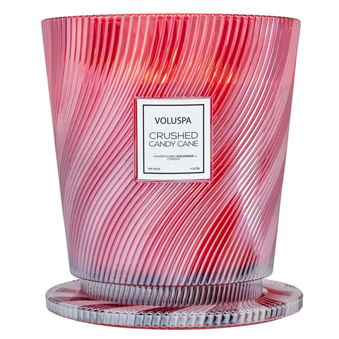 Crushed Candy Cane Hearth Candle 5 wick