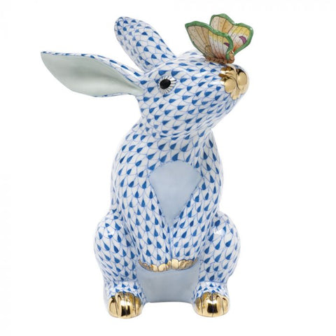Bunny with Butterfly-Blue