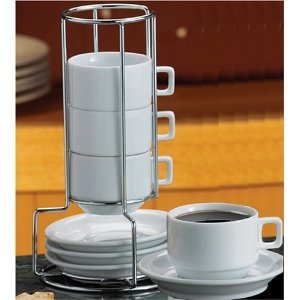 Espresso Cup & Saucer Set/4