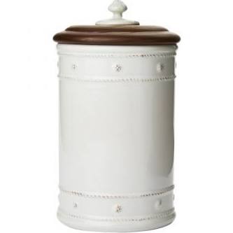 Berry & Thread Whitewash Canister 10"