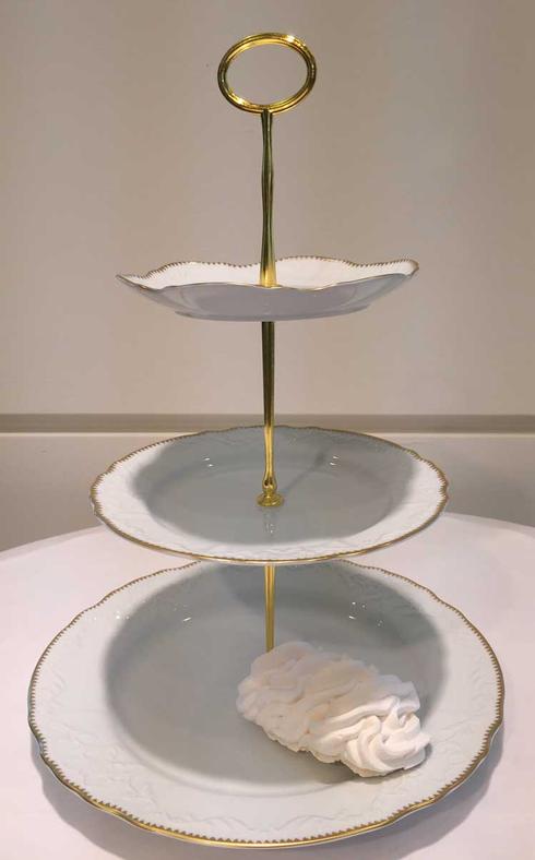 Simply Anna Gold 3 Tier Cake Stand