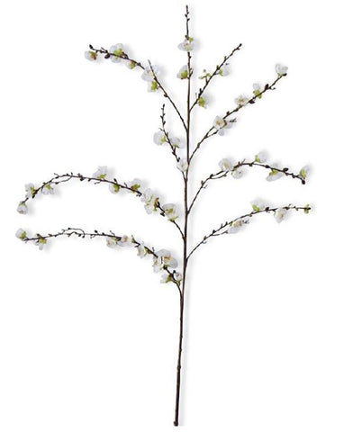White Cherry Blossom Stem- 50in