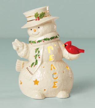 Snowman Lit Figurine