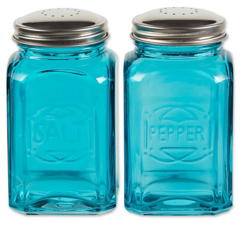 Retro Salt & Pepper Shakers Turquoise