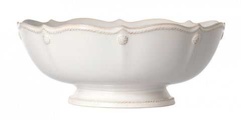 Berry & Thread Lg Footed Fruit Bowl 11inch Whitewash