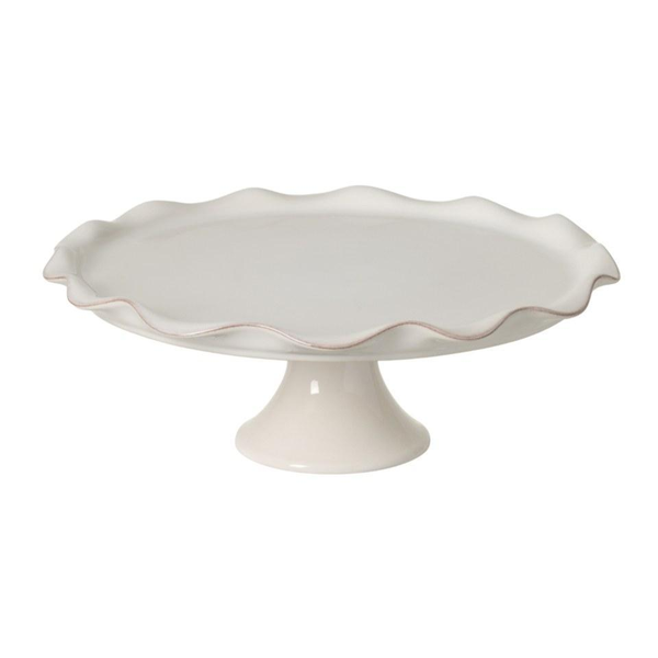 Cook & Host Footed Plate 14" White