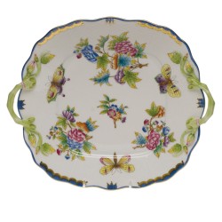 Queen Victoria SQ Handled Cake Plate