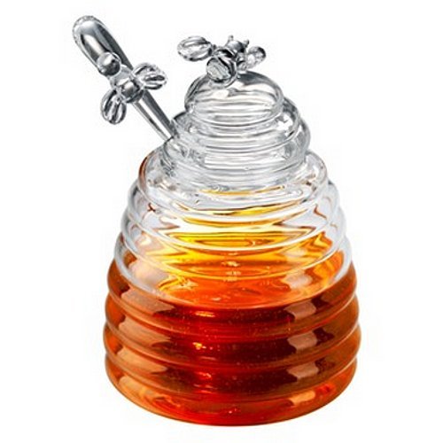 Honey Bee Pot w/ Dipper