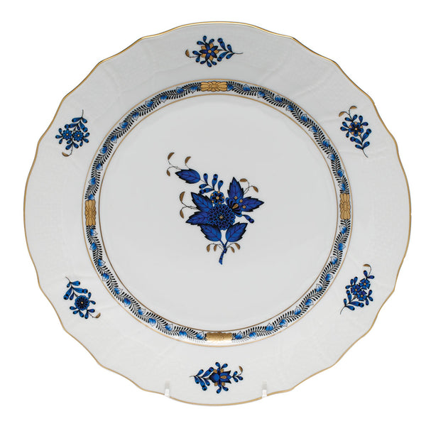 Chinese Bouquet Dinner Plate Black Sapphire