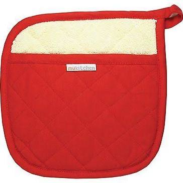 MUKitchen Cotton Potholder- Crimson
