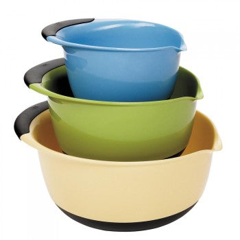 Mixing Bowl 3pc White with Black Handle