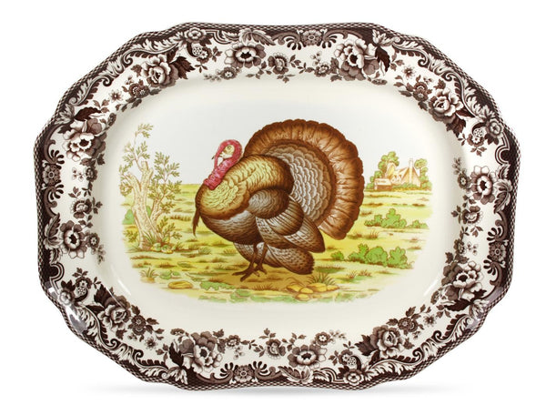 Woodland Octagonal Platter-Turkey