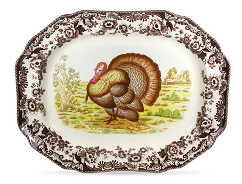 Woodland Octagonal Platter-Turkey