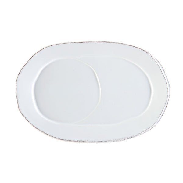 Lastra White Oval Tray