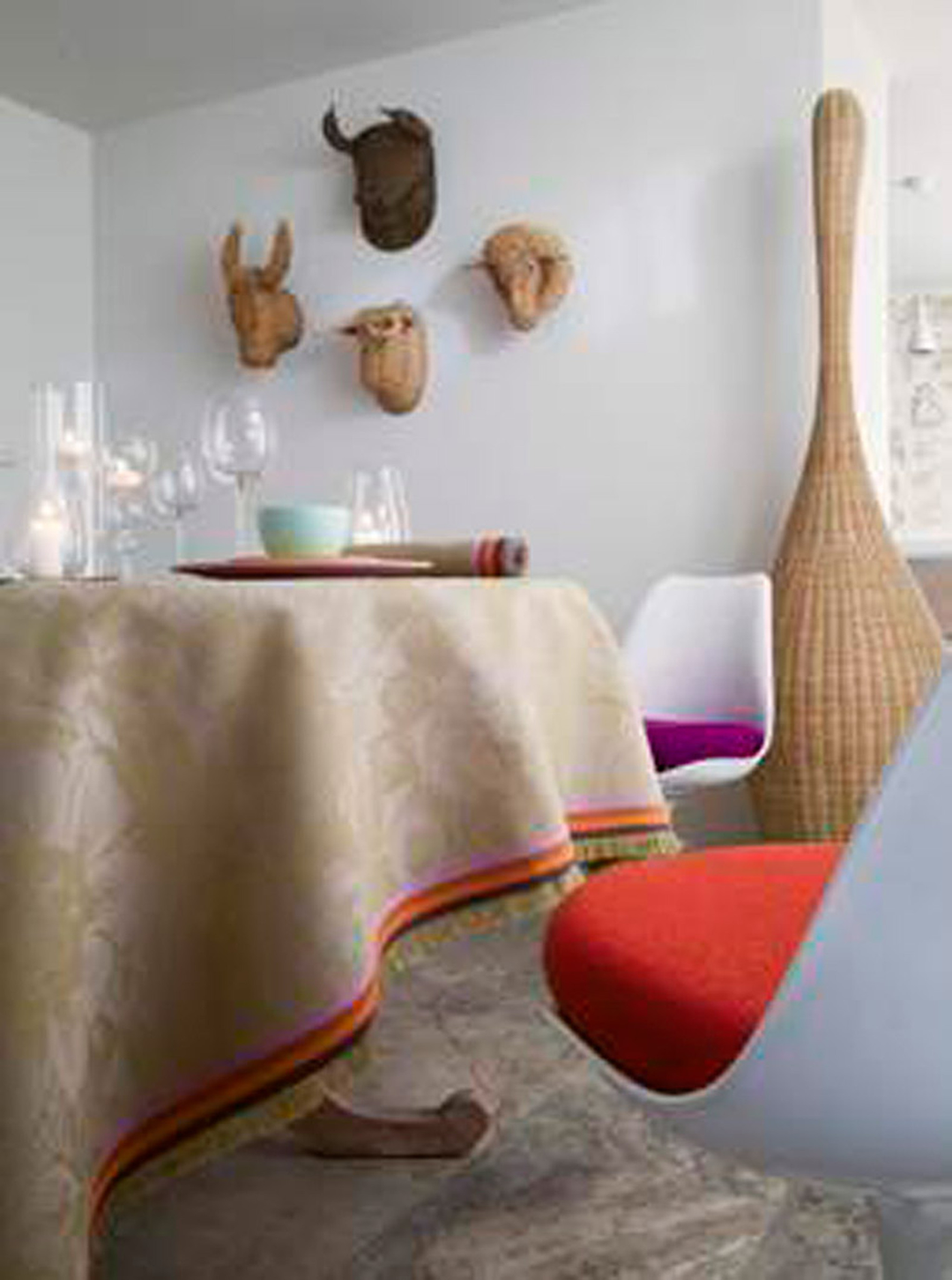 Boheme Tablecloth 69 x 98 Hemp