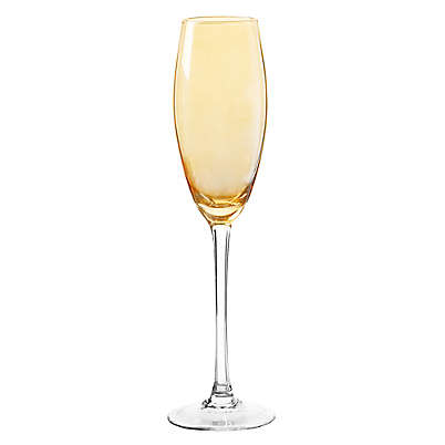 Radiance Champagne Flute Amber Set of 4