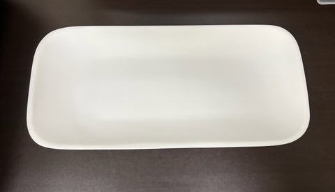 Classical Rect Platter - Solid White