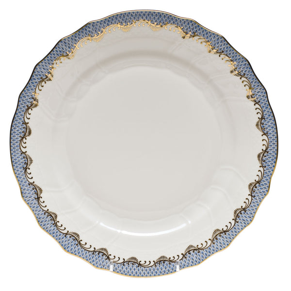 Fish Scale Dinner Plate - Light Blue