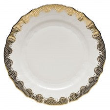 Fish Scale Dinner Plate Gold