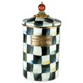 Courtly Check Enamel Canister Large