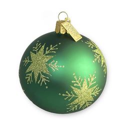 Snowflakes- Emerald & Celadon Ornament