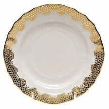 Fish Scale Bread & Butter Plate Gold