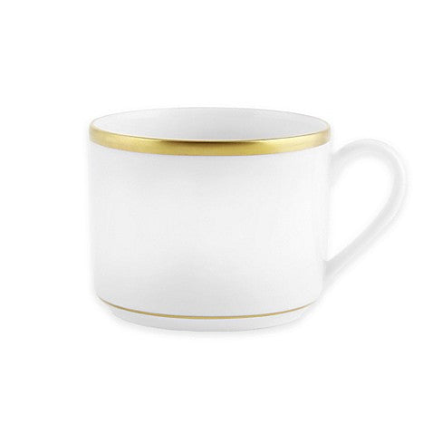 Signature Can Tea Cup White/Gold