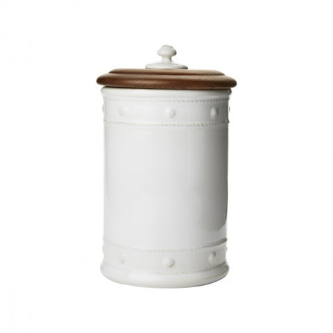 Berry & Thread Whitewash Canister 11.5