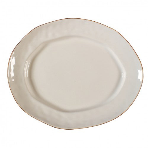 Cantaria Large Oval Platter - Ivory