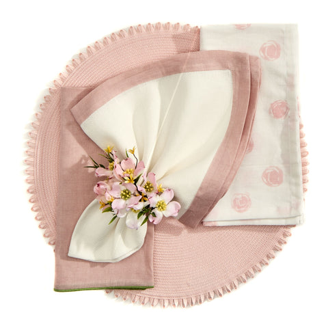 Looped Edge Placemat Blush