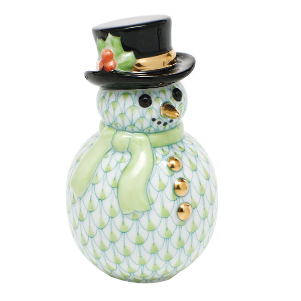 Snowman Lime 2.75"H x 1.5"D