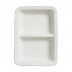 Puro White Divided Serving Bowl