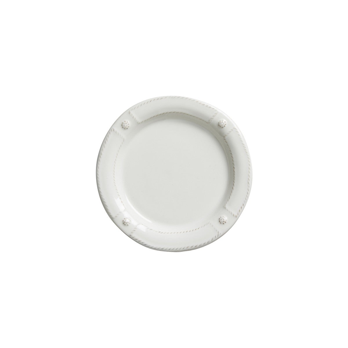 Berry & Thread French Panel Cocktail Plate- Whitewash