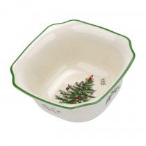 Christmas Tree Square Bowl 5.5 Inch