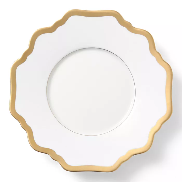 Antique White with Gold Rim Saucer