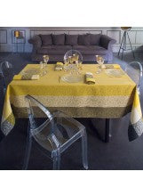 Nastasya Tablecloth 69"x126"-Gold