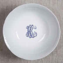 Weave Large Serving Bowl With Monogram
