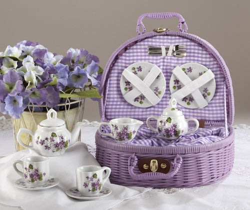 Camellia Tea Set In Basket
