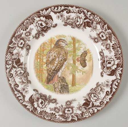 Woodland Dinner Plate Red Tail Hawk