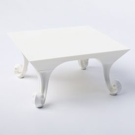 Classic Design Riser White with 4" Legs