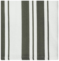 Cotton Stripe Dishcloth Set of 2 Pewter