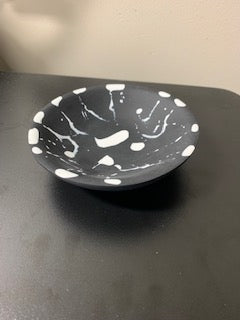 Everyday Bowl Extra Small Black w/ White Splatter